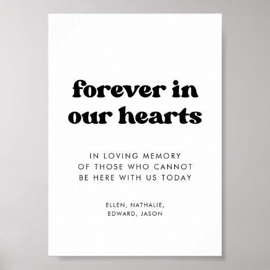 私たちスタイリッシュのハートのサインで永遠にレトロ ポスター (正面)