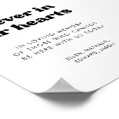 私たちスタイリッシュのハートのサインで永遠にレトロ ポスター (角)