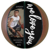 私たちスタイリッシュは、あなたがブラシされた効果写真が大好き バスケットボール (縦)