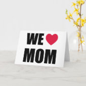 私たちハートママ – 母の日カード カード (黄色い花)