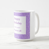 私たちパーソナライズされたからのハッピーバースデーすべてのマグカップ コーヒーマグカップ (正面右)