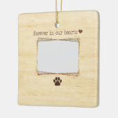 私たちパーソナライズされたのハートでペットのために セラミックオーナメント (左)