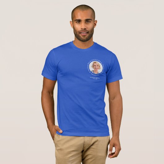 私たちパーソナライズされたのハート写真で永遠の葬儀 Tシャツ (正面フル)