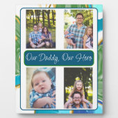 私たちパーソナライズされたのヒーロー、私たちのパパ フォトプラーク (正面)