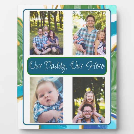 私たちパーソナライズされたのヒーロー、私たちのパパ フォトプラーク (正面)