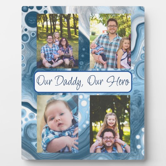 私たちパーソナライズされたのヒーロー、私たちのパパ フォトプラーク (正面)