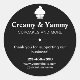 私たちパーソナライズされたのビジネスをサポートしてくれてありがとう ラウンドシール