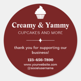 私たちパーソナライズされたのビジネスをサポートしてくれてありがとう ラウンドシール