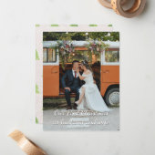 私たちパーソナライズされたの初めてのクリスマスグリーティングカード ノートカード (正面/裏面インサイチュ)