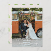 私たちパーソナライズされたの初めてのクリスマスグリーティングカード ノートカード (正面/裏面)