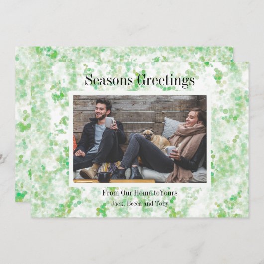 私たちパーソナライズされたの家からの四季折々の挨拶 (正面/裏面)