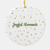 私たちパーソナライズされたの家族のクリスマスストッキング セラミックオーナメント (裏面)