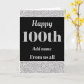 私たちパーソナライズされたの100th誕生日カード カード (黄色い花)