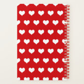 私たちパーソナライズされたはおばあちゃんを愛している | 赤色8の写真 ノートブック (裏面)