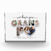 私たちパーソナライズされたはコラージュおじいちゃん フォトブロック (正面)