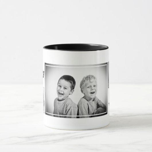 私たちパーソナライズされたはママを愛してる マグカップ (中央)