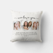 私たちパーソナライズされたはママ枕あなたを愛する クッション (正面)