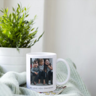 私たちパーソナライズされたは愛おばあちゃん写真シンプル撮り コーヒーマグカップ