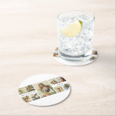 私たちパーソナライズされたは愛してあなたをママ紙コースター ラウンドペーパーコースター (インサイチュ)