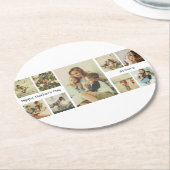 私たちパーソナライズされたは愛してあなたをママ紙コースター ラウンドペーパーコースター (アングル)