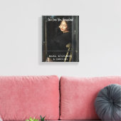 私たちパーソナライズされたは、おばあちゃんのフォトスクリプトを愛している キャンバスプリント (インサイチュ (リビング))