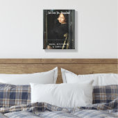 私たちパーソナライズされたは、おばあちゃんのフォトスクリプトを愛している キャンバスプリント (インサイチュ (寝室))