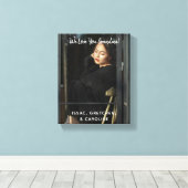 私たちパーソナライズされたは、おばあちゃんのフォトスクリプトを愛している キャンバスプリント (インサイチュ (ウッドフロア))