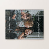 私たちパーソナライズされたは、おばあちゃんのフォトスクリプトを愛している ジグソーパズル (横)