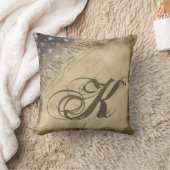 私たちパーソナライズされたアメリカ国旗の枕 クッション (ブランケット)