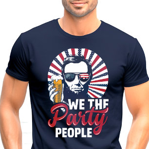 私たちパーティーピープル エイブラハム・リンカーン 愛国者 Tシャツ