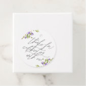 私たちパープルフローラルでお祝いしてくれてありがとう フェイバータグ (インサイチュ)