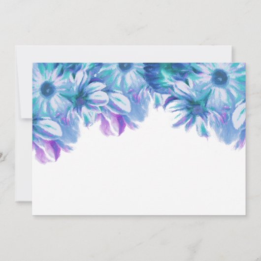 私たちブルー得フローラウェディングレセプション 招待状 (裏面)