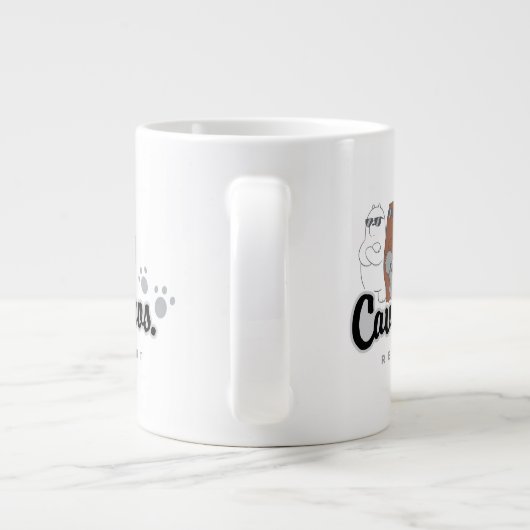 私たちベアの熊 – 洞窟の兄弟。表示 ジャンボコーヒーマグカップ (裏面)