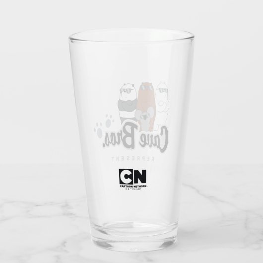 私たちベアの熊 – 洞窟の兄弟。表示 タンブラーグラス (裏面)