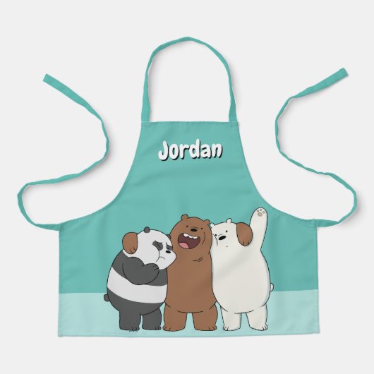 私たちベアベアベアグループの抱擁 エプロン (正面)