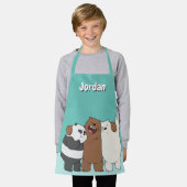 私たちベアベアベアグループの抱擁 エプロン (着用した状態)