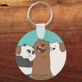 私たちベアベアベアグループの抱擁 キーホルダー (正面)