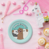 私たちベアベアベアグループの抱擁 ペーパープレート (パーティー)