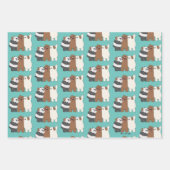 私たちベアベアベアグループの抱擁 ラッピングペーパーシート (正面)