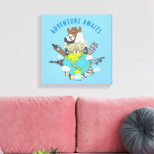 私たちベア – アドベンチャー待ち キャンバスプリント (インサイチュ (リビング))