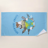 私たちベア – アドベンチャー待ち ビーチタオル (正面)