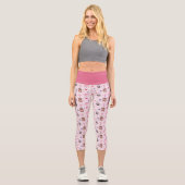 私たちベア – バレンタインハートパターン カプリレギンス (正面)