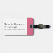 私たちベア – バレンタインハートパターン ラゲッジタグ (裏面横)