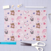 私たちベア – バレンタインハートパターン 薄葉紙 (クラフト)