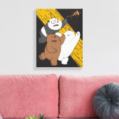 私たちベア – 最後のピザのスライス キャンバスプリント (インサイチュ (リビング))