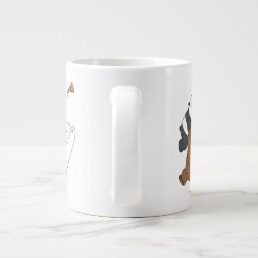 私たちベア – 最後のピザのスライス ジャンボコーヒーマグカップ (裏面)