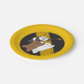 私たちベア – 最後のピザのスライス ペーパープレート (アングル)