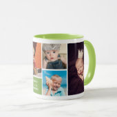 私たちポップ・アートのは愛してあなた緑のカスタム写真集 マグカップ (正面右)