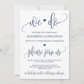 私たちモダンがやる田舎の海軍書結婚道ハート 招待状 (正面)