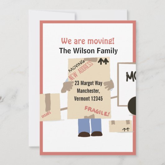 私たちモダンが動いている可愛い発表 案内状 (正面)